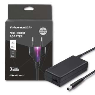 Qoltec 50086.90W Zasilacz do HP Compaq | 90W | 19V | 4.74A | 7.4*5.0+pin | +kabel zasilający