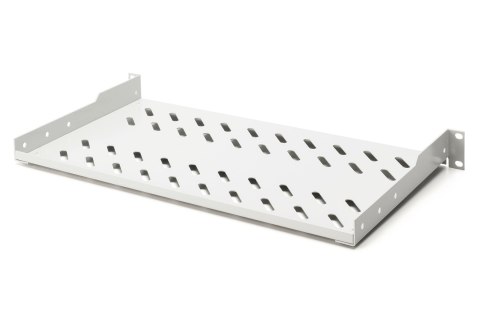 1U fixed shelf for racks from 400 mm depth45x483x250 mm, up to 15 kg, grey (RAL 7035)