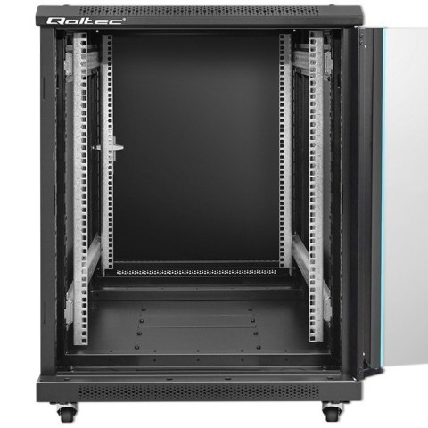 QOLTEC SZAFA RACK 19" | 15U | 600X855X600 | HARTOWANE DRZWI QOLTEC SZAFA RACK 19" | 15U | 600X855X600 | HARTOWANE DRZWI