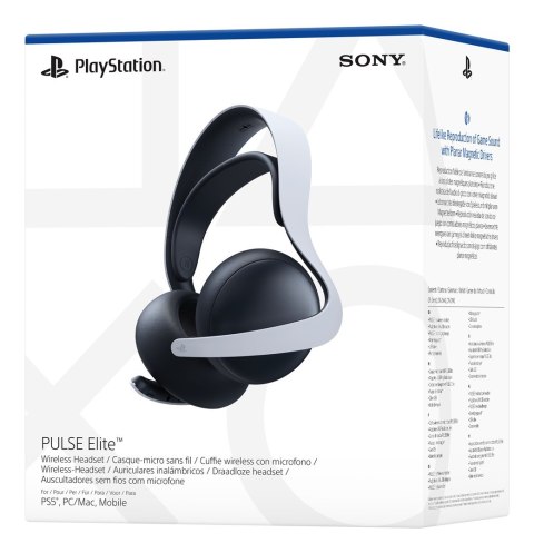 Sony PULSE Elite Zestaw słuchawkowy Bezprzewodowy Opaska na głowę Gaming Bluetooth Czarny, Biały