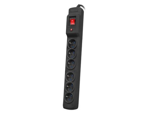 Armac Multi M6 | Listwa zasilająca | przeciwprzepięciowa, 6 gniazd, przewód 5m, czarna Armac Multi M6 | Listwa zasilająca | przeciwprzepięciowa, 6 gniazd, przewód 5m, czarna