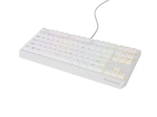 KLAWIATURA DLA GRACZY GENESIS THOR 230 TKL US RGB MECHANICZNA OUTEMU RED BIAŁA HOT SWAP