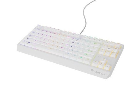 KLAWIATURA DLA GRACZY GENESIS THOR 230 TKL US RGB MECHANICZNA OUTEMU RED BIAŁA HOT SWAP KLAWIATURA DLA GRACZY GENESIS THOR 230 TKL US RGB MECHANICZNA OUTEMU RED BIAŁA HOT SWAP