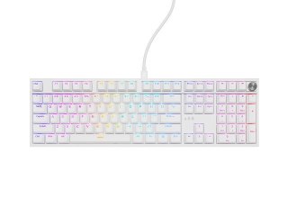 KLAWIATURA DLA GRACZY GENESIS THOR 404 US PODŚWIETLENIE RGB MECHANICZNA BIAŁA OUTEMU PEACH SILENT