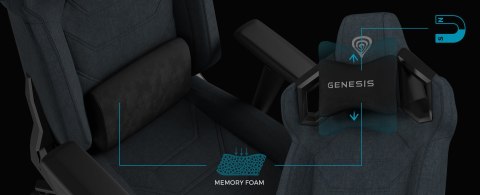 FOTEL GAMINGOWY GENESIS NITRO 800 SZARY