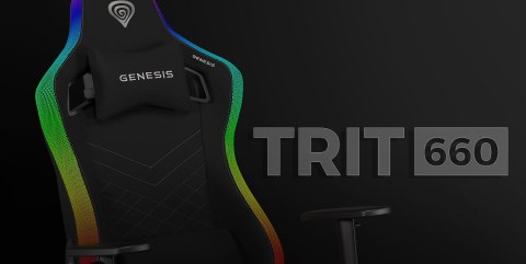 FOTEL GAMINGOWY GENESIS TRIT 660 RGB CZARNY