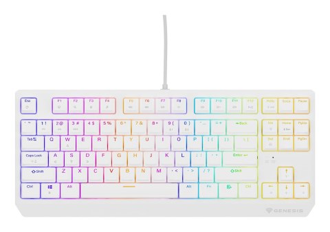 KLAWIATURA DLA GRACZY GENESIS THOR 230 TKL US RGB MECHANICZNA OUTEMU RED BIAŁA HOT SWAP KLAWIATURA DLA GRACZY GENESIS THOR 230 TKL US RGB MECHANICZNA OUTEMU RED BIAŁA HOT SWAP