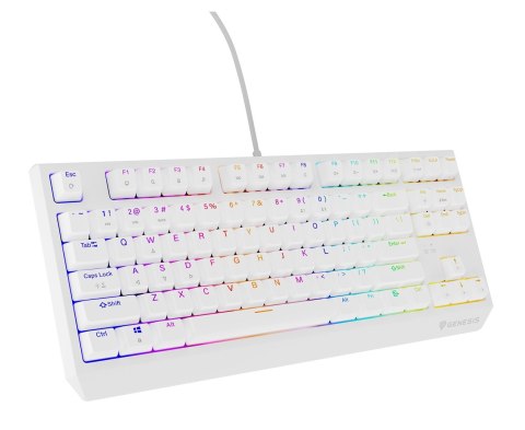 KLAWIATURA DLA GRACZY GENESIS THOR 230 TKL US RGB MECHANICZNA OUTEMU RED BIAŁA HOT SWAP KLAWIATURA DLA GRACZY GENESIS THOR 230 TKL US RGB MECHANICZNA OUTEMU RED BIAŁA HOT SWAP