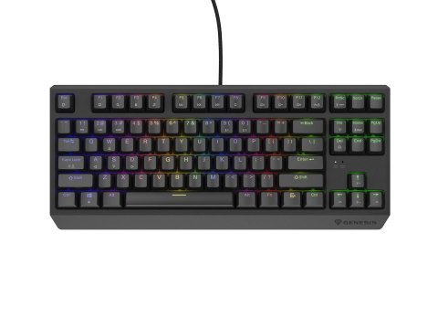 KLAWIATURA DLA GRACZY GENESIS THOR 230 TKL US RGB MECHANICZNA OUTEMU RED CZARNA HOT SWAP KLAWIATURA DLA GRACZY GENESIS THOR 230 TKL US RGB MECHANICZNA OUTEMU RED CZARNA HOT SWAP
