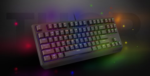 KLAWIATURA DLA GRACZY GENESIS THOR 230 TKL US RGB MECHANICZNA OUTEMU RED CZARNA HOT SWAP KLAWIATURA DLA GRACZY GENESIS THOR 230 TKL US RGB MECHANICZNA OUTEMU RED CZARNA HOT SWAP