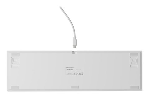 KLAWIATURA DLA GRACZY GENESIS THOR 404 US PODŚWIETLENIE RGB MECHANICZNA BIAŁA GATERON YELLOW PRO KLAWIATURA DLA GRACZY GENESIS THOR 404 US PODŚWIETLENIE RGB MECHANICZNA BIAŁA GATERON YELLOW PRO