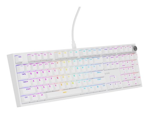 KLAWIATURA DLA GRACZY GENESIS THOR 404 US PODŚWIETLENIE RGB MECHANICZNA BIAŁA GATERON YELLOW PRO KLAWIATURA DLA GRACZY GENESIS THOR 404 US PODŚWIETLENIE RGB MECHANICZNA BIAŁA GATERON YELLOW PRO