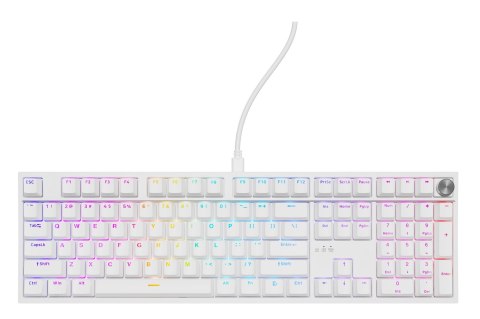 KLAWIATURA DLA GRACZY GENESIS THOR 404 US PODŚWIETLENIE RGB MECHANICZNA BIAŁA OUTEMU PEACH SILENT KLAWIATURA DLA GRACZY GENESIS THOR 404 US PODŚWIETLENIE RGB MECHANICZNA BIAŁA OUTEMU PEACH SILENT