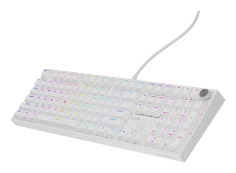 KLAWIATURA DLA GRACZY GENESIS THOR 404 US PODŚWIETLENIE RGB MECHANICZNA BIAŁA OUTEMU PEACH SILENT KLAWIATURA DLA GRACZY GENESIS THOR 404 US PODŚWIETLENIE RGB MECHANICZNA BIAŁA OUTEMU PEACH SILENT
