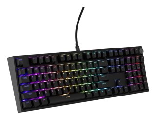 KLAWIATURA DLA GRACZY GENESIS THOR 404 US PODŚWIETLENIE RGB MECHANICZNA CZARNA OUTEMU PEACH SILENT