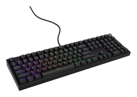 KLAWIATURA DLA GRACZY GENESIS THOR 404 US PODŚWIETLENIE RGB MECHANICZNA CZARNA OUTEMU PEACH SILENT KLAWIATURA DLA GRACZY GENESIS THOR 404 US PODŚWIETLENIE RGB MECHANICZNA CZARNA OUTEMU PEACH SILENT