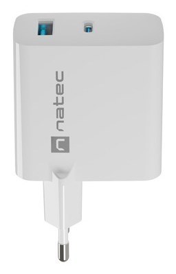 NATEC ŁADOWARKA RIBERA GAN 1X USB-A + 1X USB-C 45W BIAŁA NATEC ŁADOWARKA RIBERA GAN 1X USB-A + 1X USB-C 45W BIAŁA