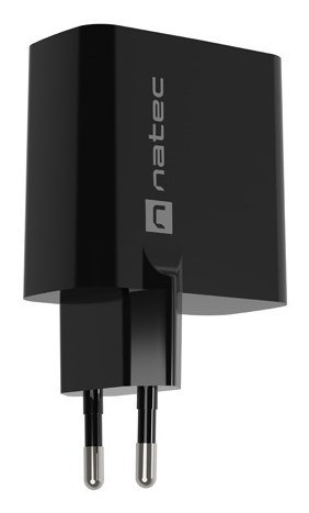 NATEC ŁADOWARKA RIBERA GAN 1x USB-A + 1x USB-C 45W CZARNA NATEC ŁADOWARKA RIBERA GAN 1x USB-A + 1x USB-C 45W CZARNA