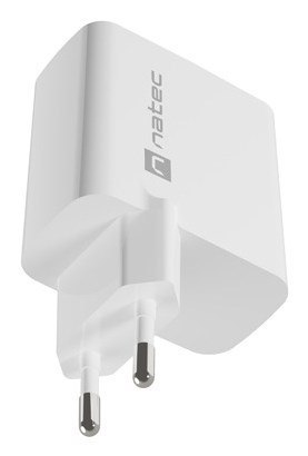 NATEC ŁADOWARKA RIBERA GAN 1x USB-A + 1x USB-C 65W BIAŁA NATEC ŁADOWARKA RIBERA GAN 1x USB-A + 1x USB-C 65W BIAŁA