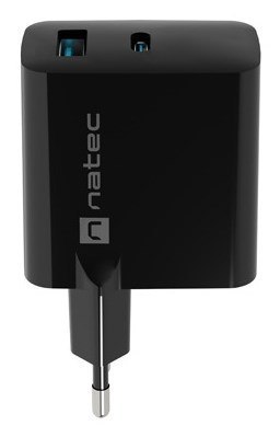 NATEC ŁADOWARKA RIBERA GAN 1x USB-A + 1x USB-C 65W CZARNA NATEC ŁADOWARKA RIBERA GAN 1x USB-A + 1x USB-C 65W CZARNA