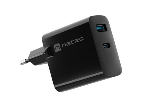 NATEC ŁADOWARKA RIBERA GAN 1x USB-A + 1x USB-C 65W CZARNA NATEC ŁADOWARKA RIBERA GAN 1x USB-A + 1x USB-C 65W CZARNA