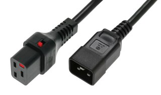 EFB Elektronik EK607SW.3 kabel zasilające Czarny 3 m C20 panel C19 panel