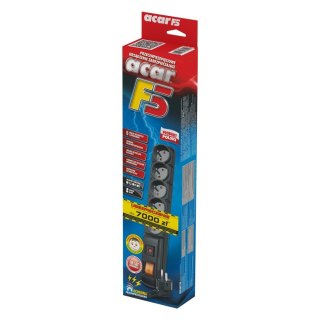 LISTWA ZASILAJĄCA ACAR F5 1.5M 5X 230V PL SZARA