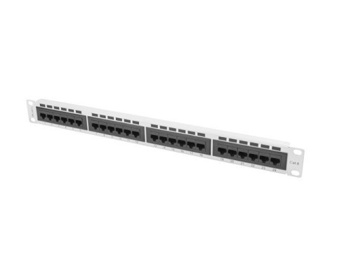Lanberg patch panel 24 port 1U kat.6 UTP szary PPU6-1024-S Lanberg patch panel 24 port 1U kat.6 UTP szary PPU6-1024-S