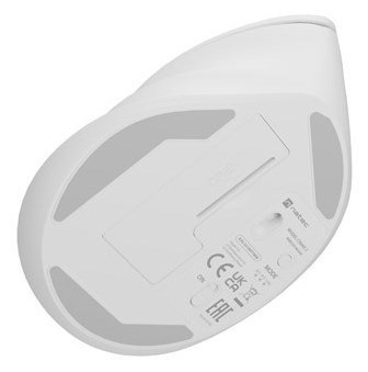 MYSZ WERTYKALNA NATEC CRAKE 2 BEZPRZEWODOWA 2400DPI BLUETOOTH 5.2 + 2.4GHZ BIAŁA