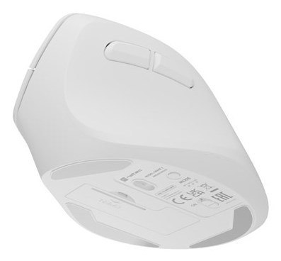MYSZ WERTYKALNA NATEC CRAKE 2 BEZPRZEWODOWA 2400DPI BLUETOOTH 5.2 + 2.4GHZ BIAŁA