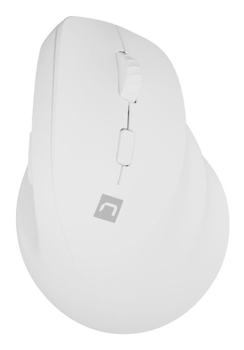 MYSZ WERTYKALNA NATEC CRAKE 2 BEZPRZEWODOWA 2400DPI BLUETOOTH 5.2 + 2.4GHZ BIAŁA