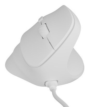 MYSZ WERTYKALNA NATEC CRAKE 2 PRO 12800DPI BIAŁA PROGRAMOWALNA OPTYCZNA