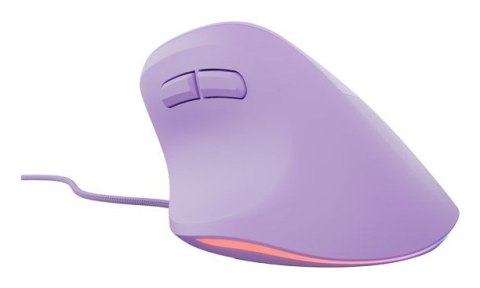 MYSZ WERTYKALNA NATEC CRAKE 2 PRO 12800DPI PURE LAVENDER PROGRAMOWALNA OPTYCZNA