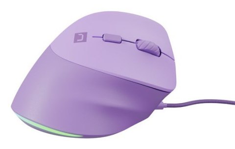 MYSZ WERTYKALNA NATEC CRAKE 2 PRO 12800DPI PURE LAVENDER PROGRAMOWALNA OPTYCZNA