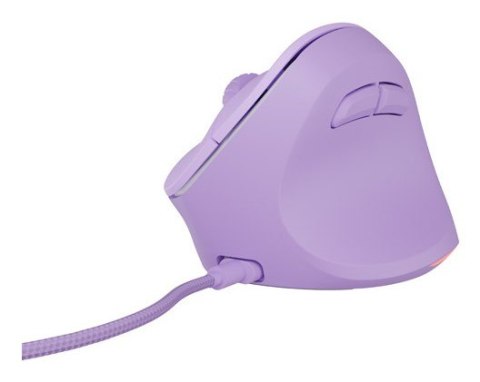 MYSZ WERTYKALNA NATEC CRAKE 2 PRO 12800DPI PURE LAVENDER PROGRAMOWALNA OPTYCZNA