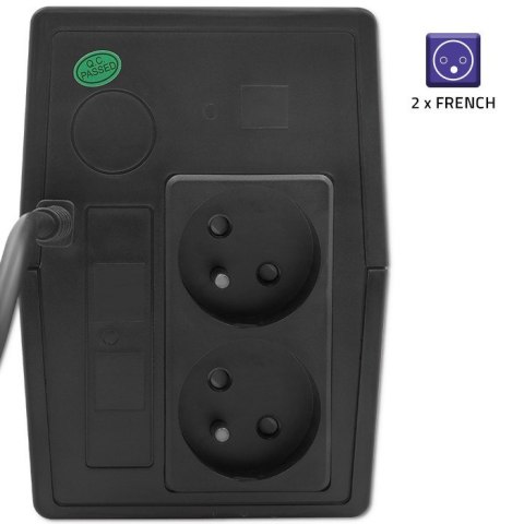 Qoltec 53773 zasilacz UPS Technologia line-interactive 0,85 kVA 480 W 1 x gniazdo sieciowe Qoltec 53773 zasilacz UPS Technologia line-interactive 0,85 kVA 480 W 1 x gniazdo sieciowe