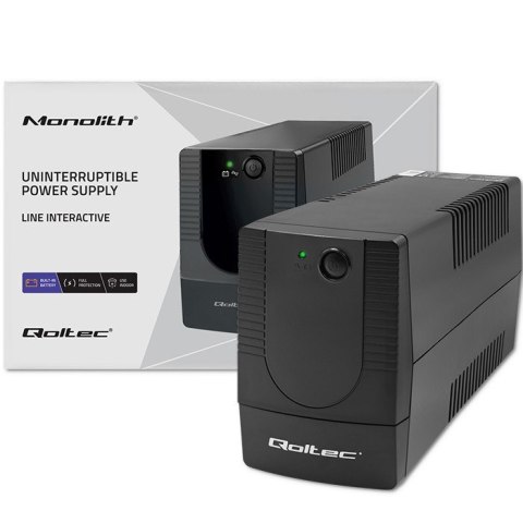 Qoltec 53773 zasilacz UPS Technologia line-interactive 0,85 kVA 480 W 1 x gniazdo sieciowe Qoltec 53773 zasilacz UPS Technologia line-interactive 0,85 kVA 480 W 1 x gniazdo sieciowe