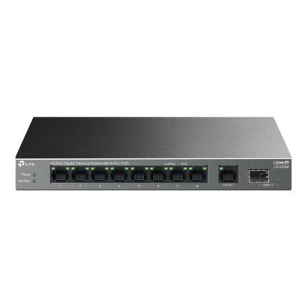 TP-Link LiteWave LS1210GP łącza sieciowe Nie zarządzany Gigabit Ethernet (10/100/1000) Obsługa PoE Czarny TP-Link LiteWave LS1210GP łącza sieciowe Nie zarządzany Gigabit Ethernet (10/100/1000) Obsługa PoE Czarny