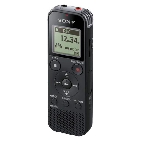 Dyktafon cyfrowy Sony ICD-PX470, czarny, stereo, MP3/L-PCM, 59 godz. 35 min, odtwarzanie MP3