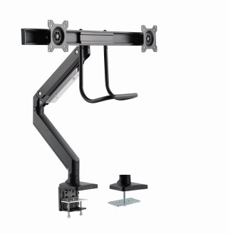 Gembird MA-DA2-04 Regulowane biurkowe ramię na 2 monitory, 17"-32", do 8 kg