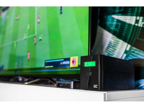 Green Cell UPS04 zasilacz UPS Technologia line-interactive 1,999 kVA 900 W 5 x gniazdo sieciowe Green Cell UPS04 zasilacz UPS Technologia line-interactive 1,999 kVA 900 W 5 x gniazdo sieciowe