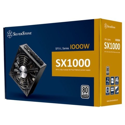 Silverstone SX1000 moduł zasilaczy 1000 W 24-pin ATX SFX-L Czarny Silverstone SX1000 moduł zasilaczy 1000 W 24-pin ATX SFX-L Czarny