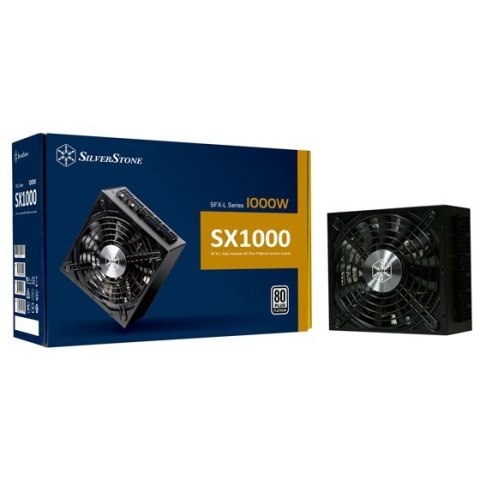 Silverstone SX1000 moduł zasilaczy 1000 W 24-pin ATX SFX-L Czarny Silverstone SX1000 moduł zasilaczy 1000 W 24-pin ATX SFX-L Czarny