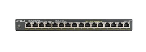 Switch Netgear GS316PP-100EUS 16p PoE 183W (PoE+: 16p) Unmanaged Gigabit Switch Netgear GS316PP-100EUS 16p PoE 183W (PoE+: 16p) Unmanaged Gigabit