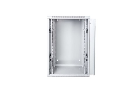 Szafa sieciowa wisząca 19" 15U rack 600x600, drzwi szyba, szary, dzielona, złożona, 60kg Szafa sieciowa wisząca 19" 15U rack 600x600, drzwi szyba, szary, dzielona, złożona, 60kg