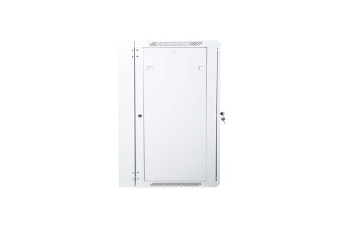 Szafa sieciowa wisząca 19" 15U rack 600x600, drzwi szyba, szary, dzielona, złożona, 60kg Szafa sieciowa wisząca 19" 15U rack 600x600, drzwi szyba, szary, dzielona, złożona, 60kg