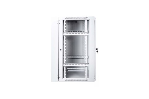 Szafa sieciowa wisząca 19" 15U rack 600x600, drzwi szyba, szary, dzielona, złożona, 60kg Szafa sieciowa wisząca 19" 15U rack 600x600, drzwi szyba, szary, dzielona, złożona, 60kg