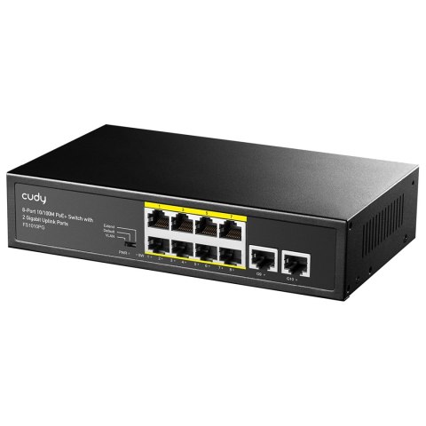 Cudy FS1010PG łącza sieciowe Fast Ethernet (10/100) Obsługa PoE Czarny Cudy FS1010PG łącza sieciowe Fast Ethernet (10/100) Obsługa PoE Czarny