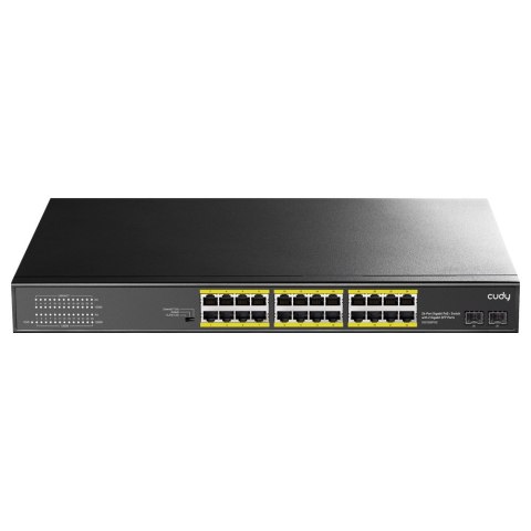 Cudy GS1028PS2 łącza sieciowe Gigabit Ethernet (10/100/1000) Obsługa PoE Czarny Cudy GS1028PS2 łącza sieciowe Gigabit Ethernet (10/100/1000) Obsługa PoE Czarny