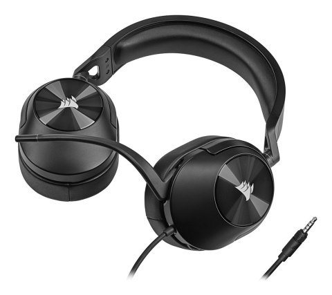 Corsair HS55 STEREO Zestaw słuchawkowy Przewodowa Ręczny Gaming Węgiel Corsair HS55 STEREO Zestaw słuchawkowy Przewodowa Ręczny Gaming Węgiel